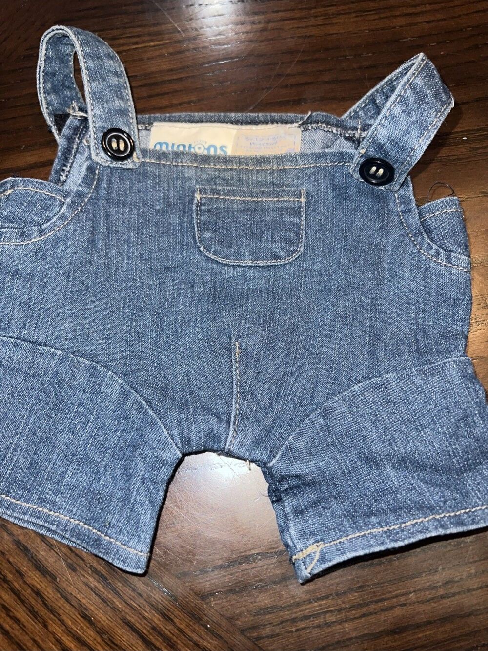 Build-a-Bear Minions Bob Blue Denim Overalls Movie Edition Outfit 2015 EUC